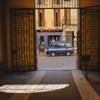 274 · Blue mini-van